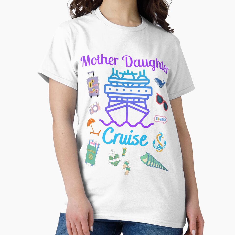 Funny Mother Daughter Cruise Ship Family Trip Vacation Mom by MagicSD Designs