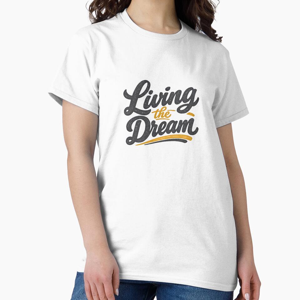 Living The Dream Vintage Retro by Byte-shirt