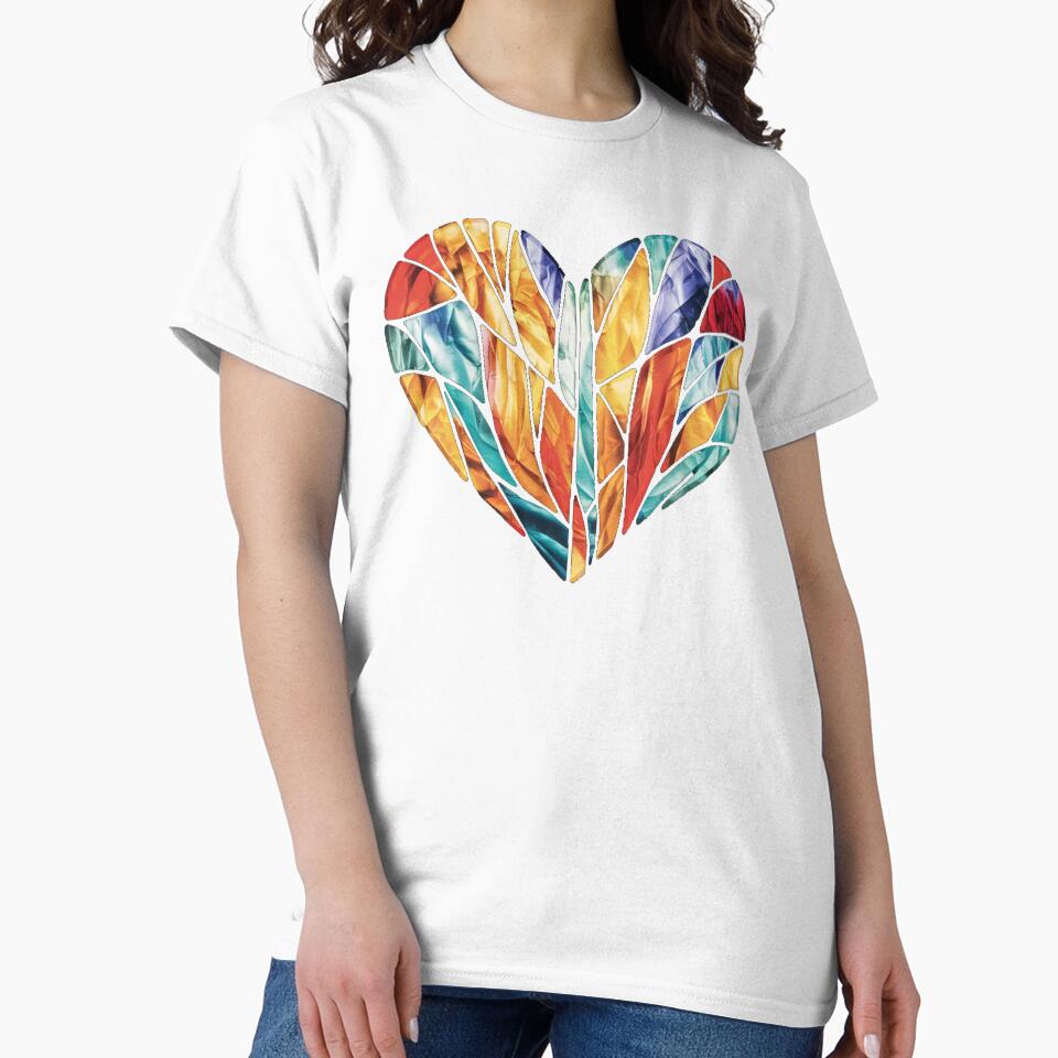 Spring Stained Glass Heart by HowMonkeyShop