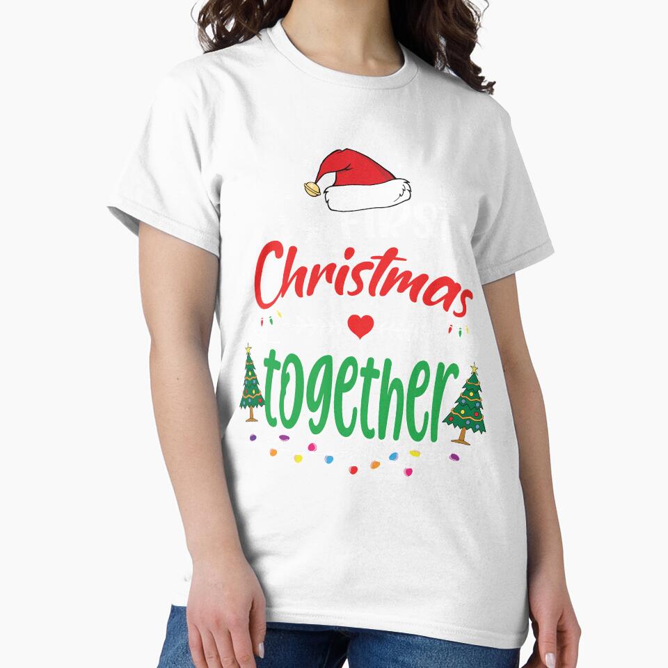Our First Christmas Together Funny 1st Christmas Matching Couple Gift Ideas for Newlyweds Mr and Mrs by clothesy7