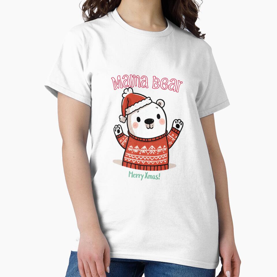 Mama Bear Family Matching Christmas Outfits by Twinkle-Doodles