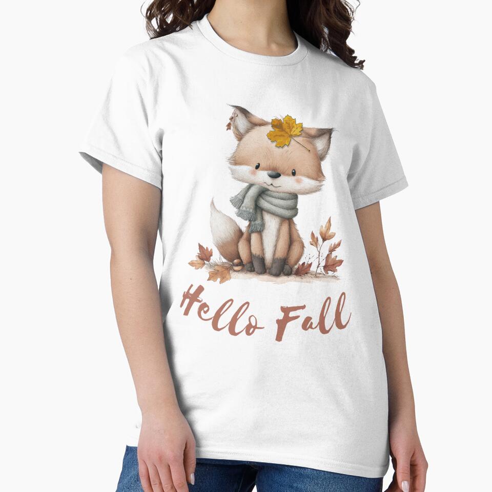 Cute Fall Fox by Moonody Designs