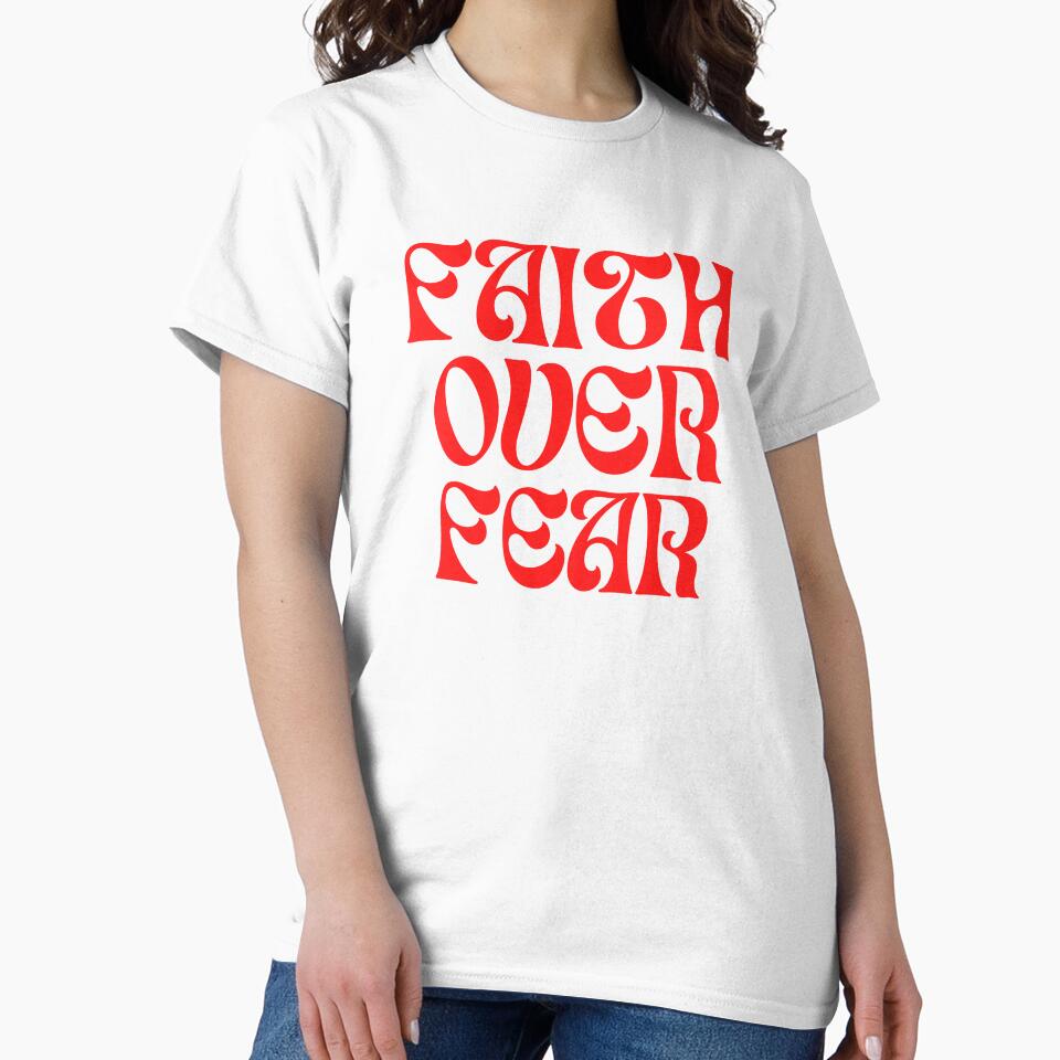 Faith Over Fear Urban White by oscaraponte