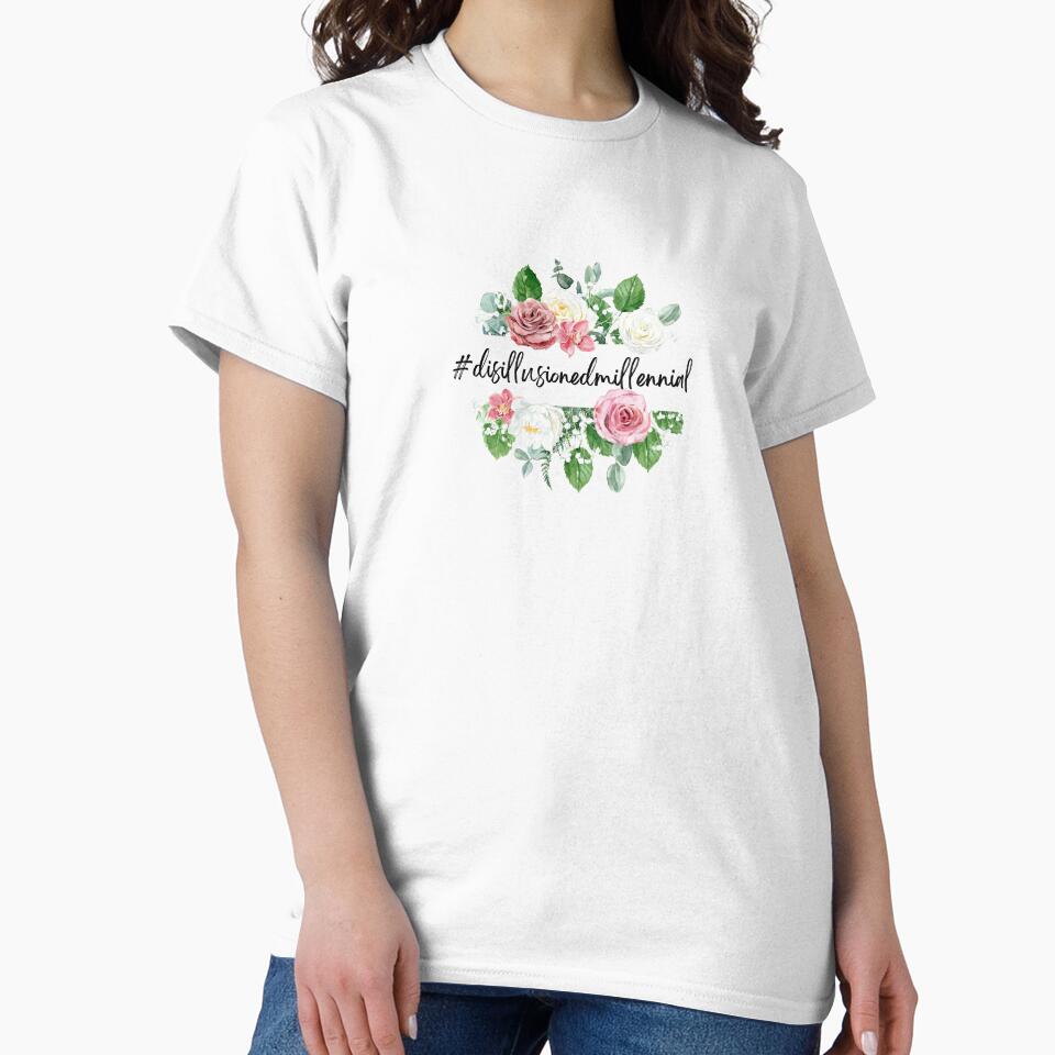 Disillusioned Millennial pink floral by Mermama-House
