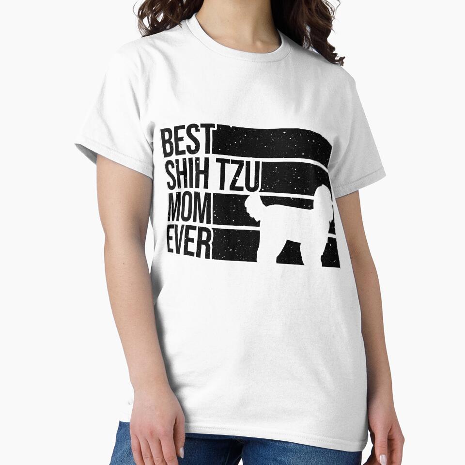 Shih Tzu Mom Girl Mothers Day Dog by deanba81741