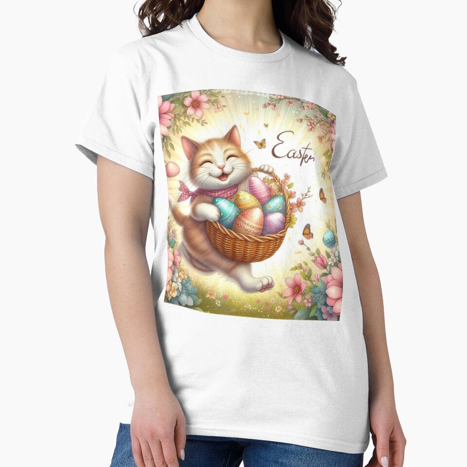 Easter  cat with eggs basket by Expressions-Sel