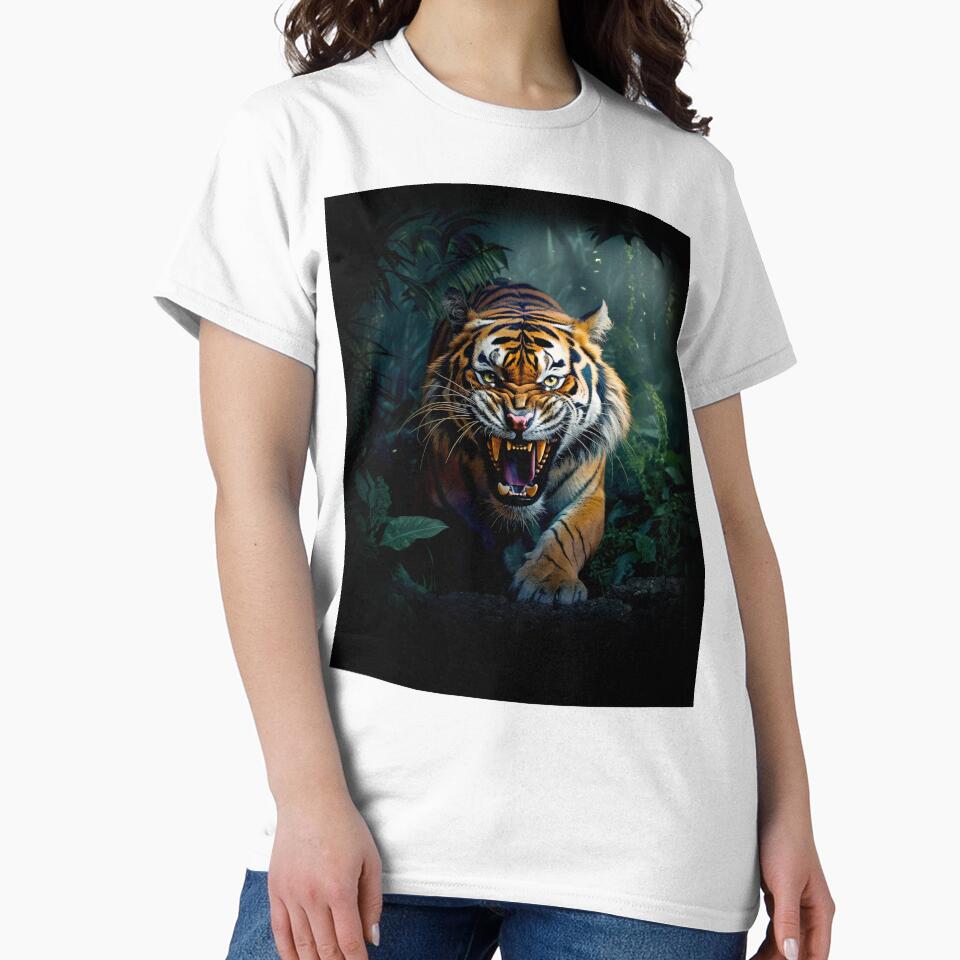 Growling Tiger coming out of the Dark Jungle by CoolCarVideos