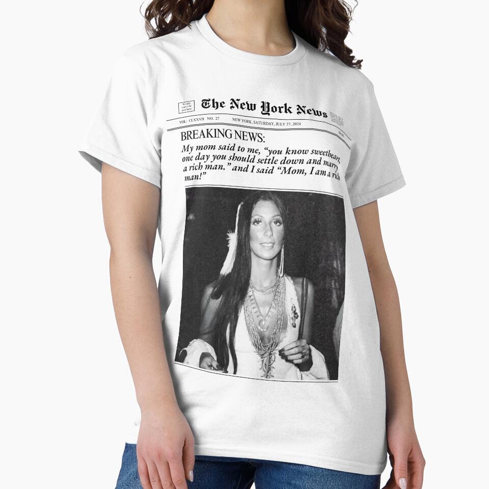 Mom I Am A Rich Man Cher Quote by SaltedBeachPaperie