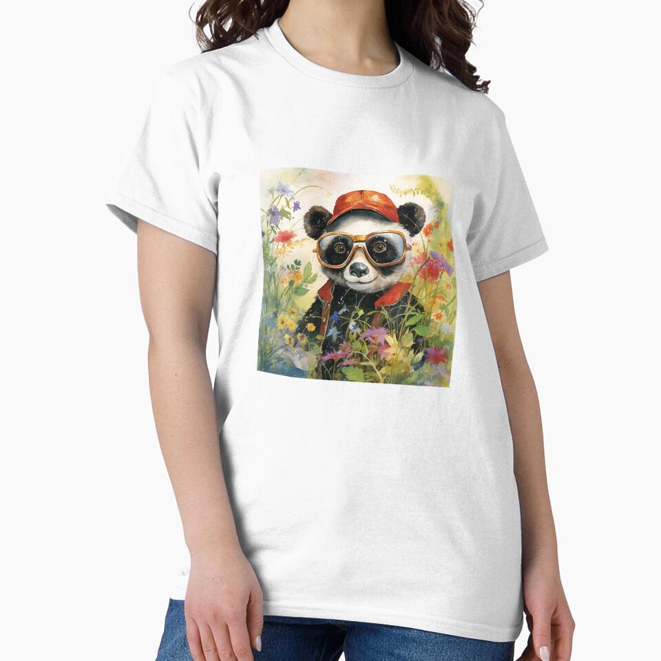 A PANDA WITH MODERN GLASSES by infinitearte