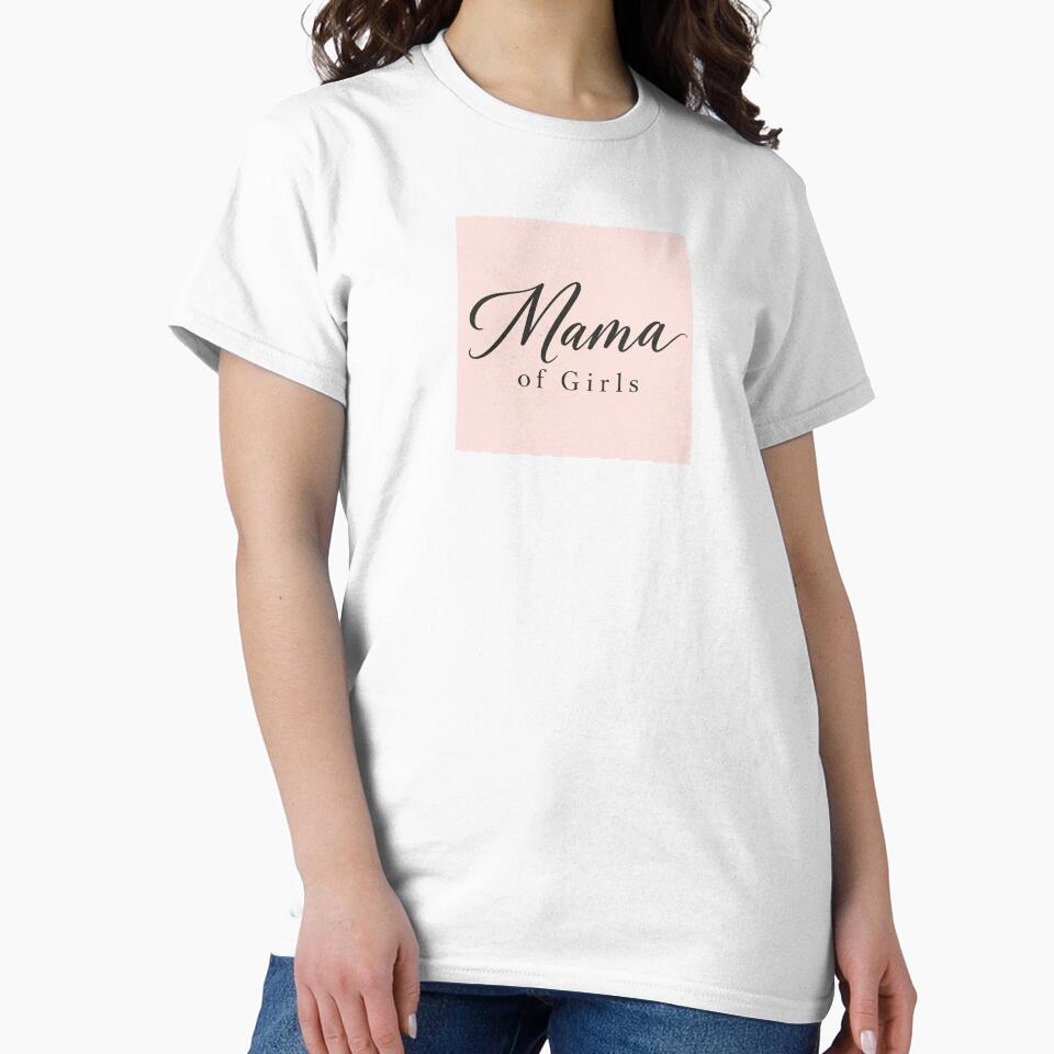 Mama of Girls – Soft Blush Elegant Motherhood Typography Design by Novel Works Studio