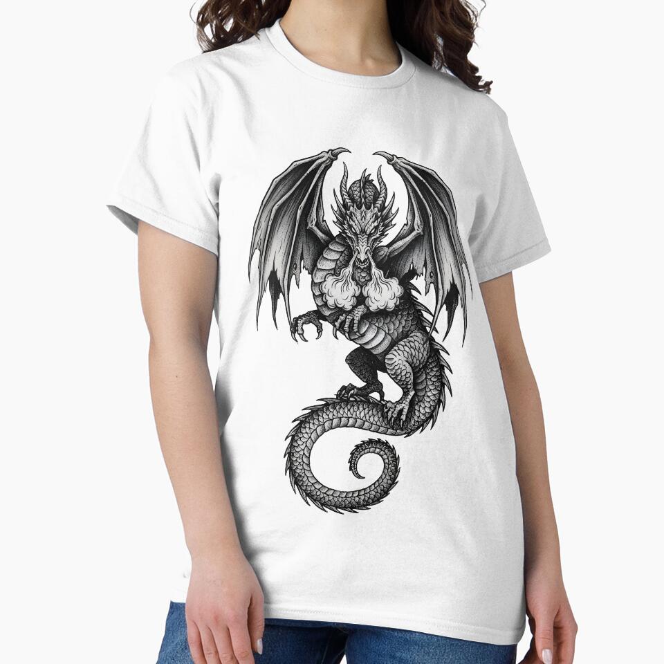 Ancient Smoke Dragon Illustration by DragonSerpent Ink