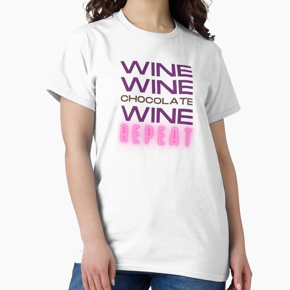 Wine and Chocolate Mom Life by LuxTeesNThings