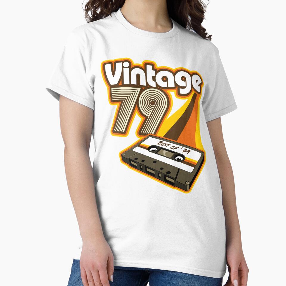 Vintage 1979 Cassette Tape Retro Birthday by styleuniversal