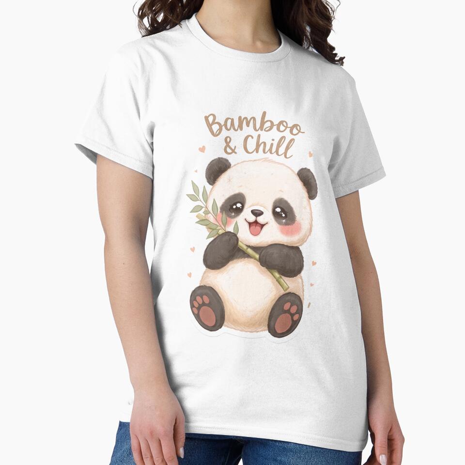 Bamboo & Chill Cute Panda Design by Wild Print Co Est 2026