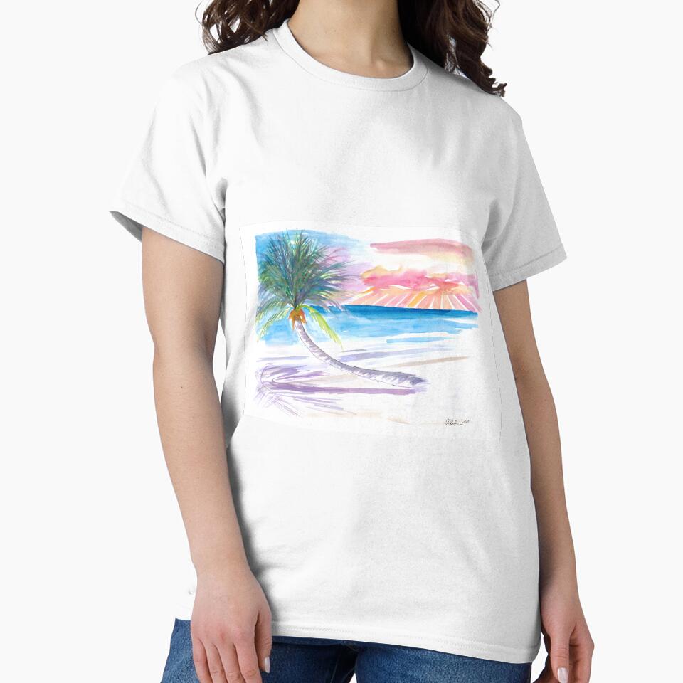 Leaning Palm For Relaxing On Tortola British Virgin Islands by artshop77