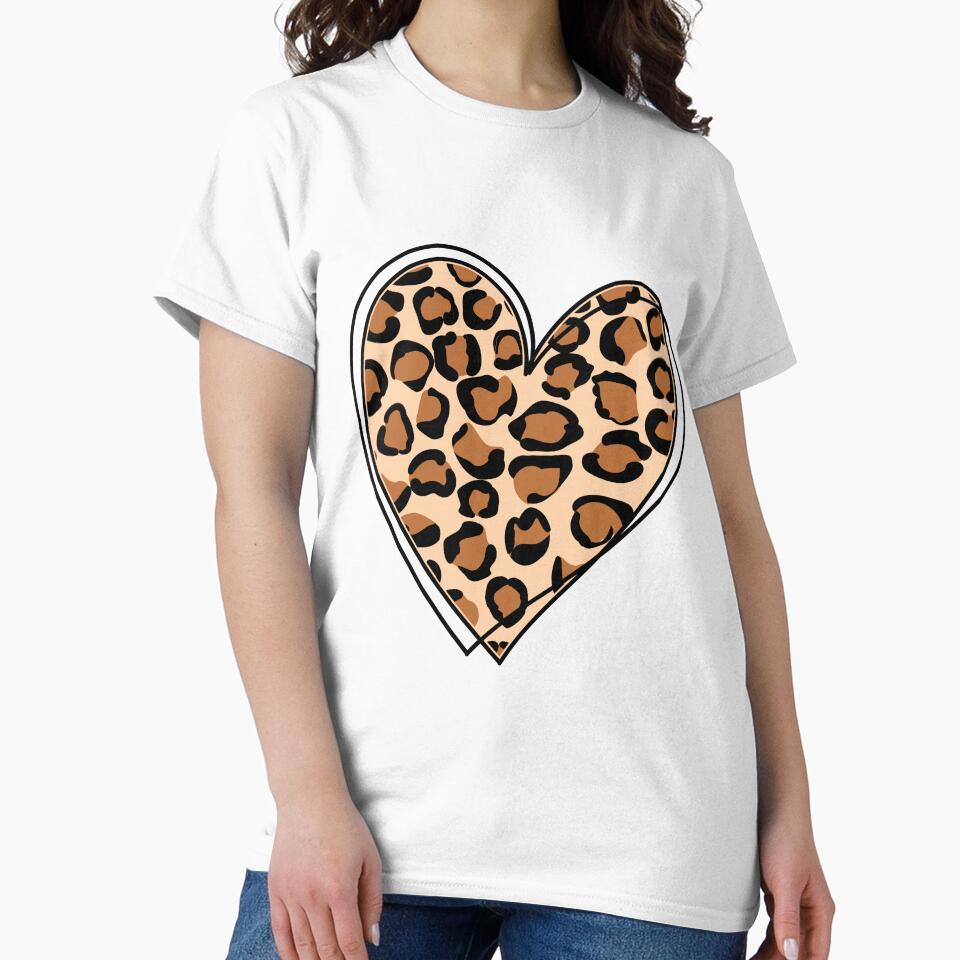 Leopard pattern  heart by sheelashop