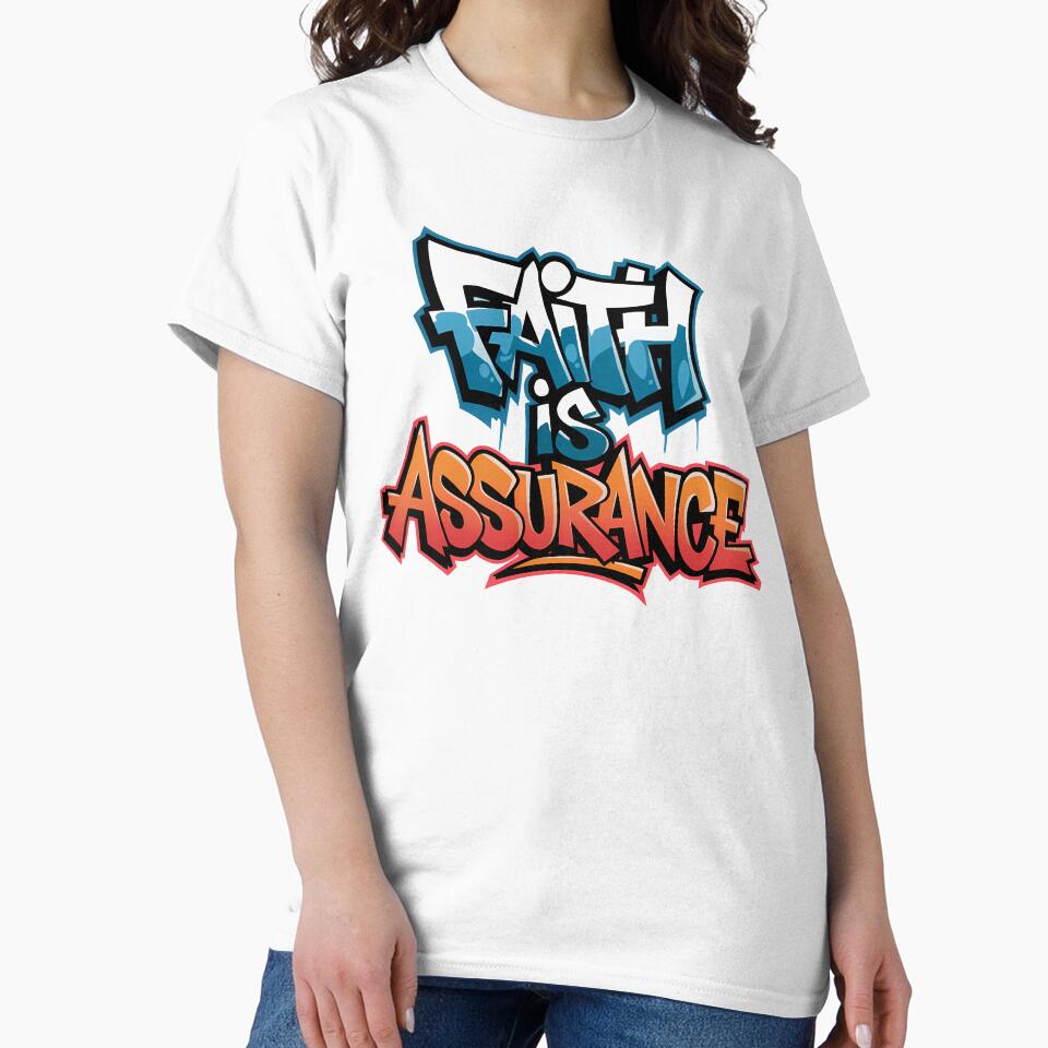 Hebrews 11:1 – Faith is Assurance | Graffiti Christian Street Art Bible Verse by  KnitLuv