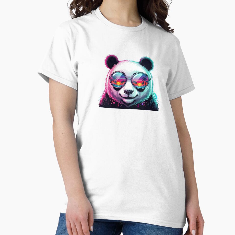 Chill Panda Neon Sunset Shades by KevLarPrints