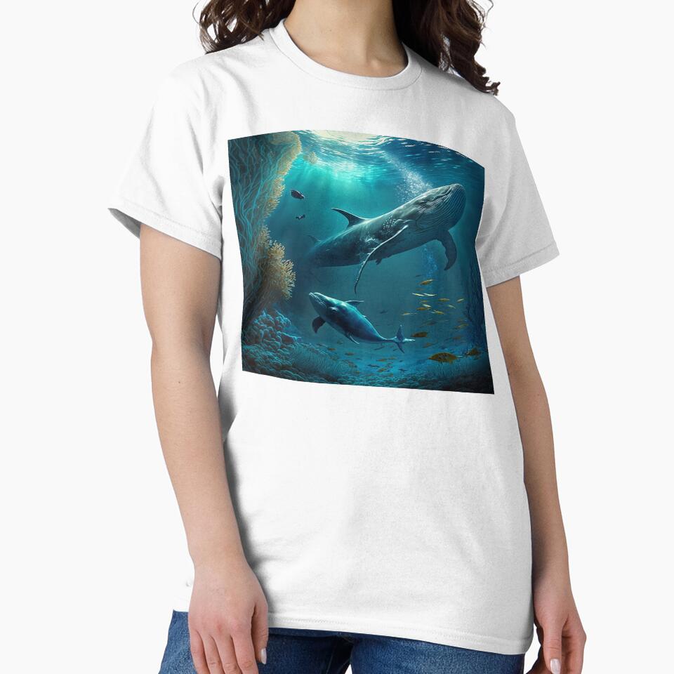 Underwater Whale Artwork by ArtbyAiGallery