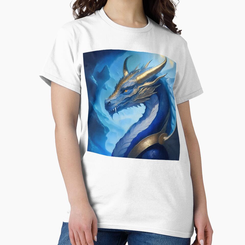 Blue and gold dragon. by BAR DEC