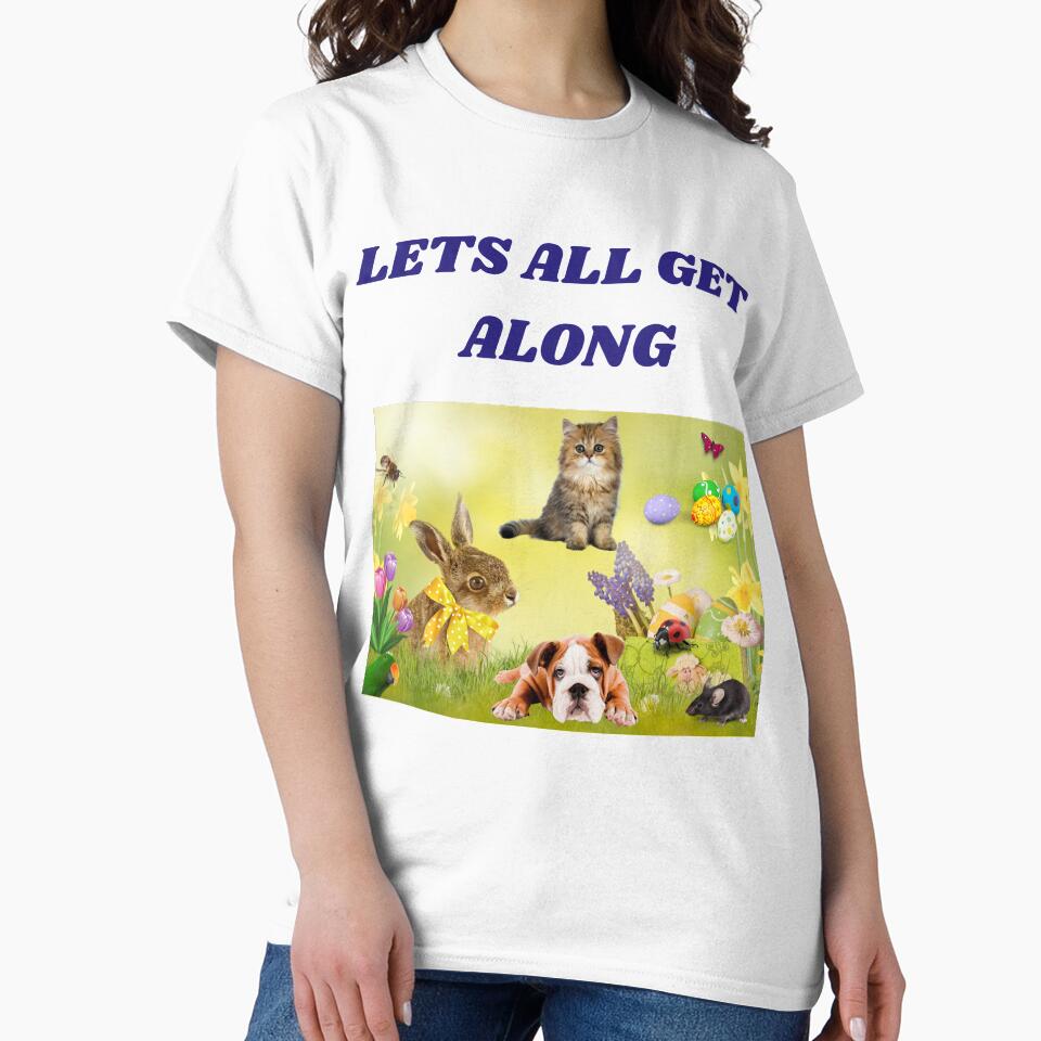 Let's All Get Along Easter Spring Desing by silviaol