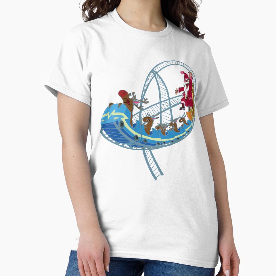 Santa Claus Riding a Roller Coaster Gifts For Kids by Ginger217