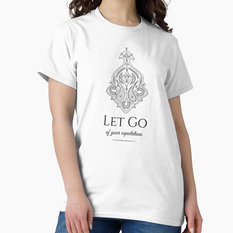 Let Go Inspirational Print, Yoga Artwork, Minimalist Poster by MentDesigns