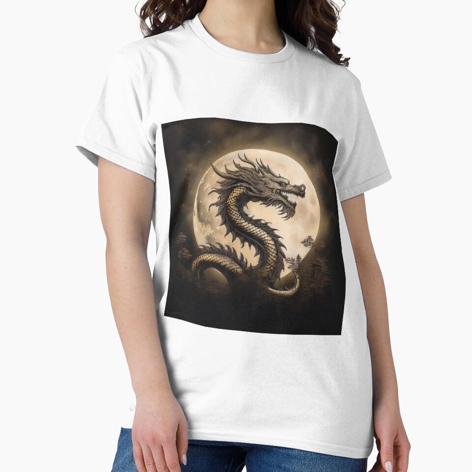 Chinese dragon in sepia. by BAR DEC