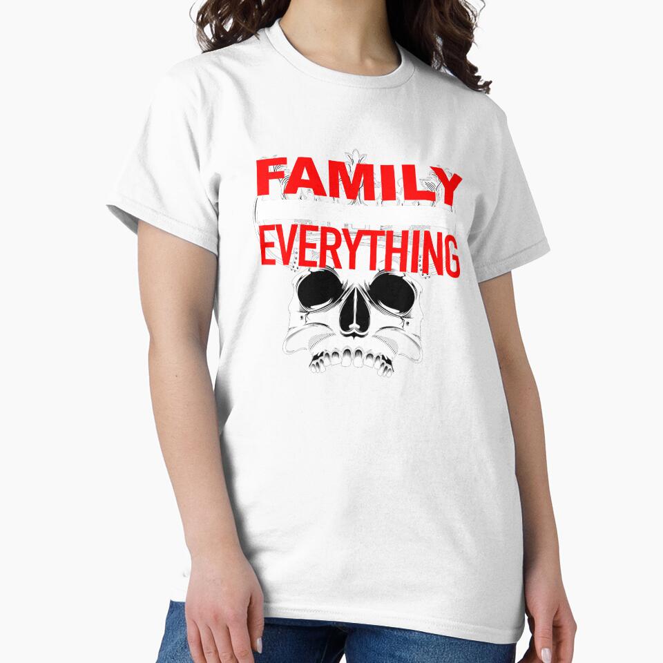 Family Over Everything Skull by drwigglebutts