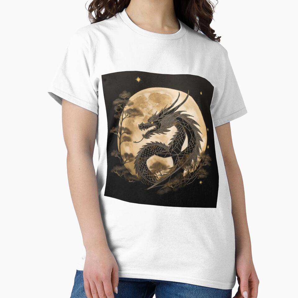 Chinese dragon in sepia color. by BAR DEC