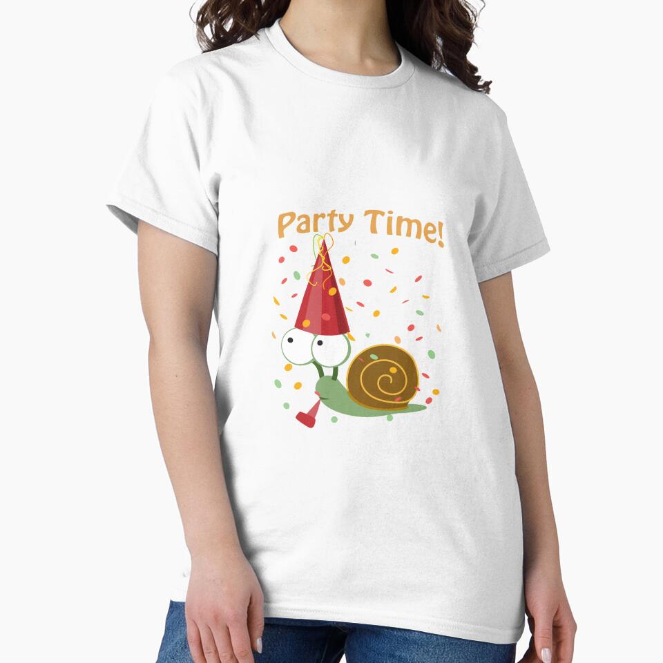 Confetti Party Time Snail by Hedgie Designs