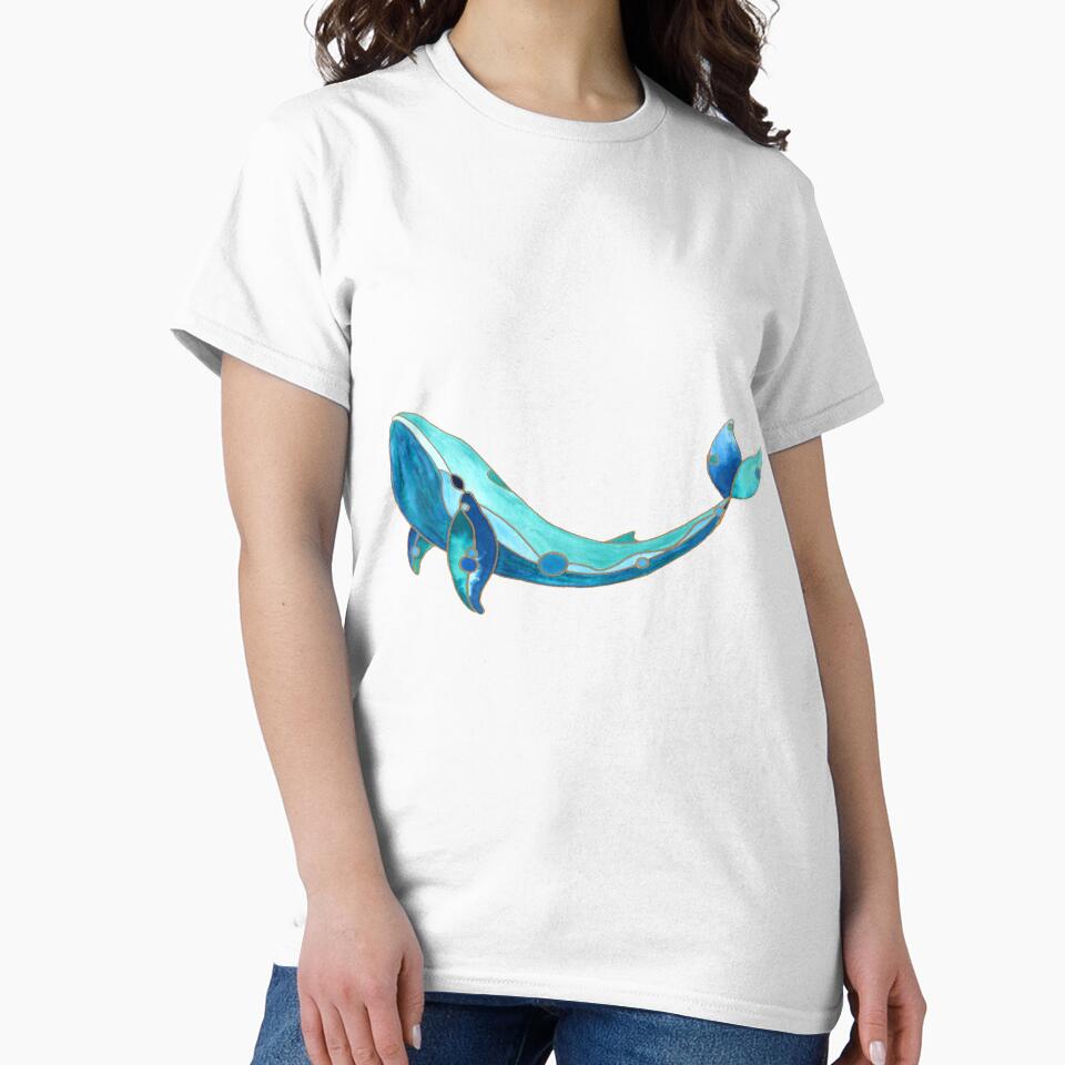 Stained Glass Humpback Whale by Nature Girl Studios