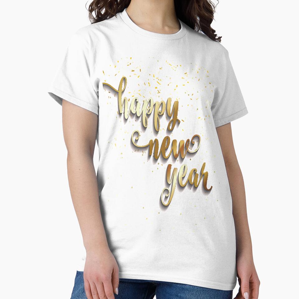 Happy New Year - New Year 2022 Gift Dad Mom Kids Essential T-Shirt by Svgdesig⭐⭐⭐⭐⭐