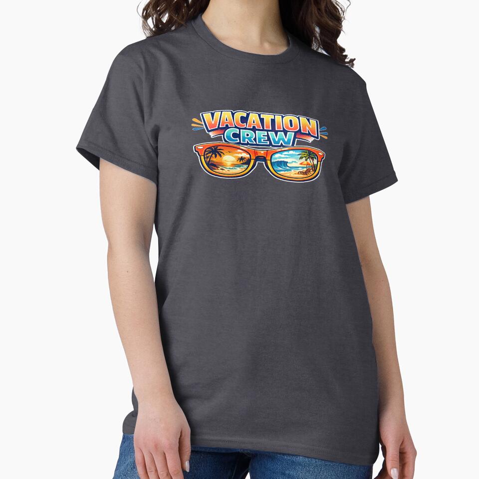 Vacation Crew Beach Sunglasses Retro by EastEndTownie