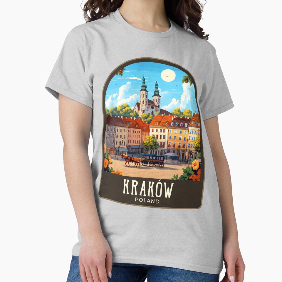 Kraków Vintage Travel Illustration by HomeLivingCo