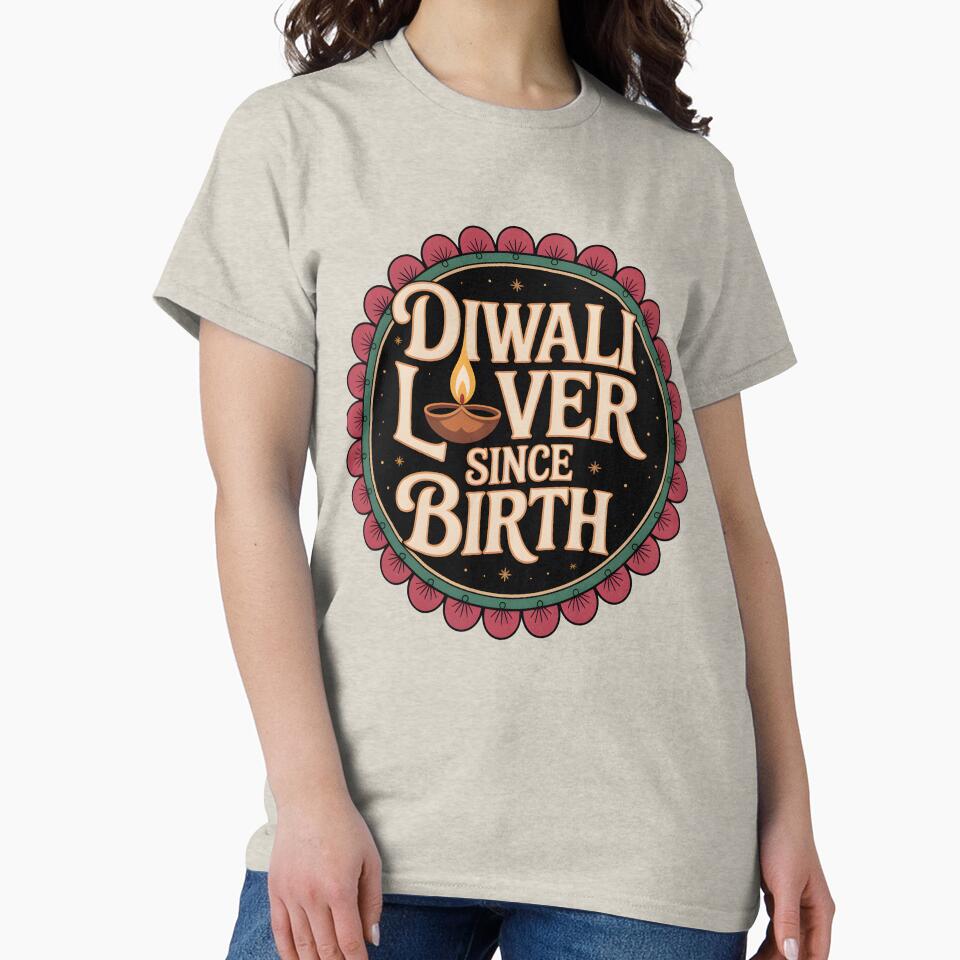 Diwali Lover Since Birth – Festival Badge Design by Jollys-ArtShop
