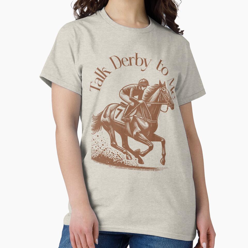 TALK DERBY TO ME - GALOPING JOCKEY -Talk Derby to Me" – Vintage Speed, Flirty Vibes by justyna-s28
