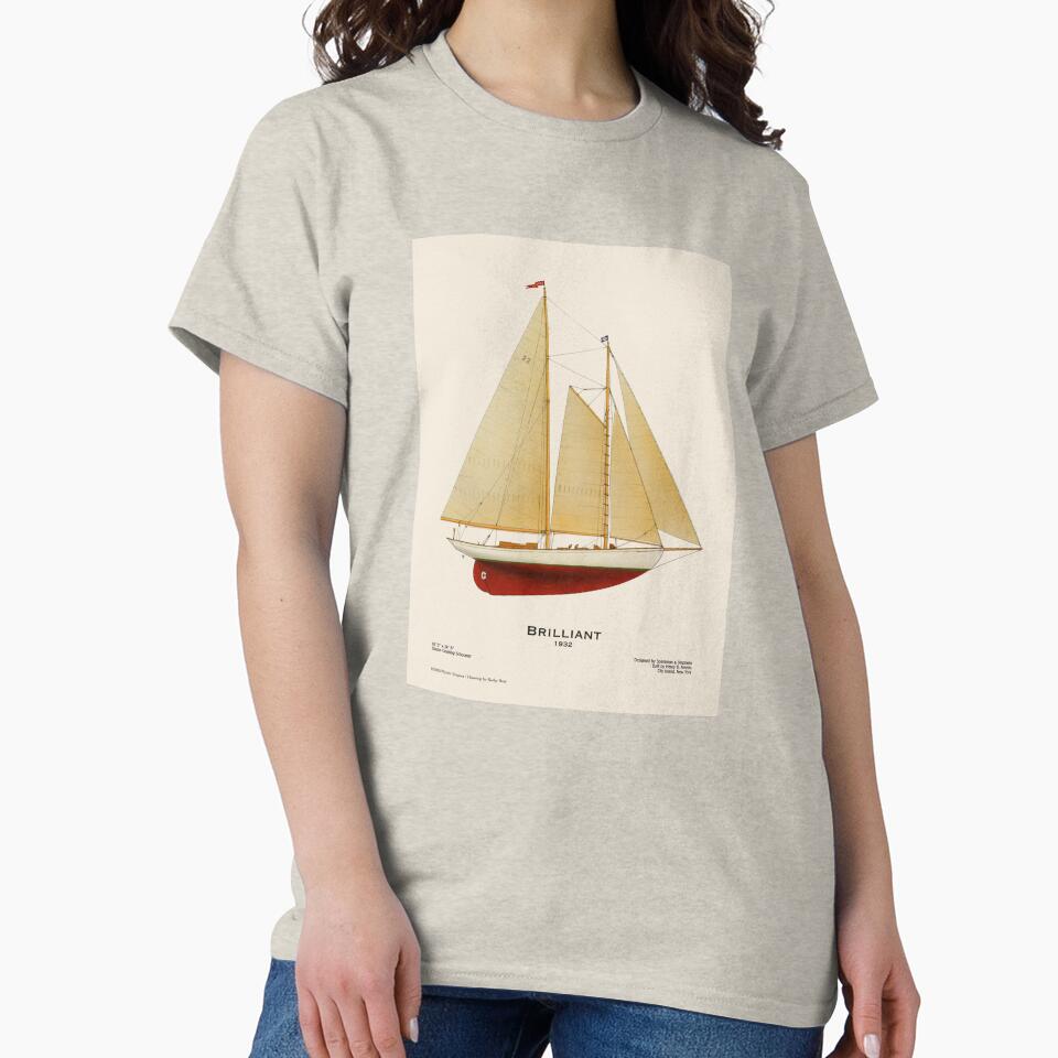 Ocean Cruising Schooner Brilliant (1932) by Antiquated Art