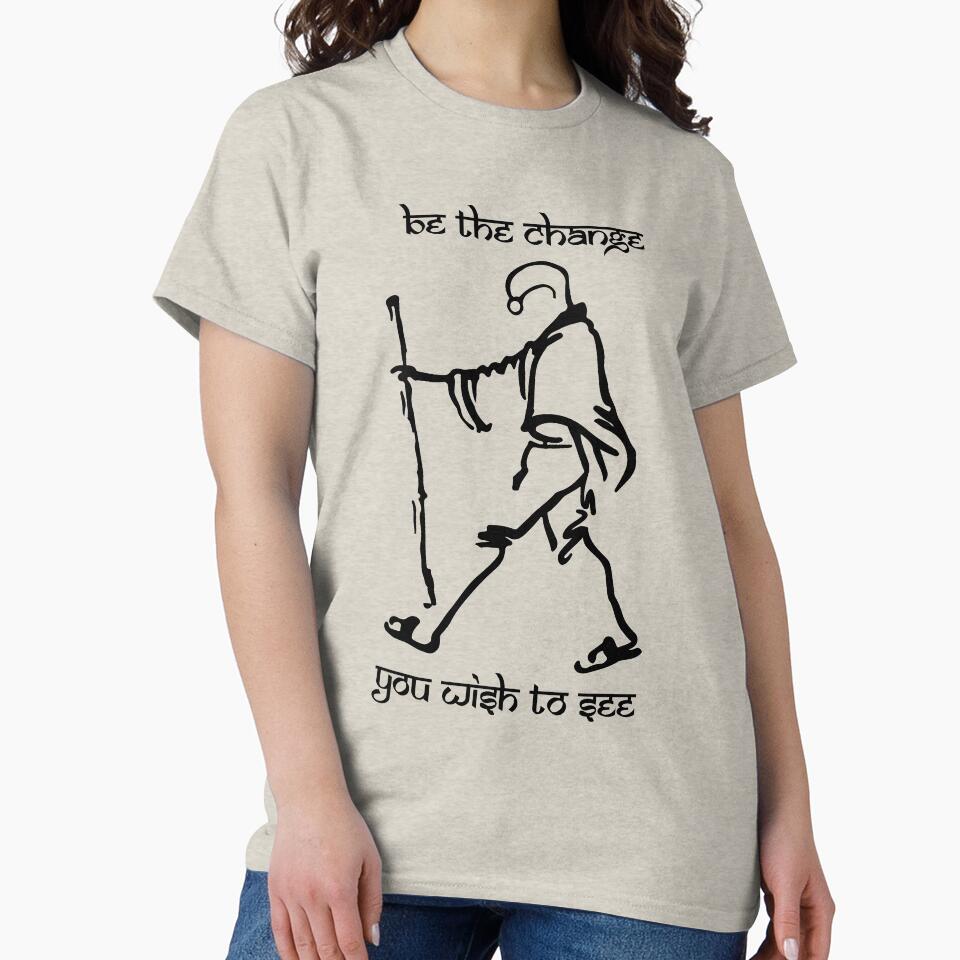 Gandhi Quote – Be the change you want to see by alltheprints