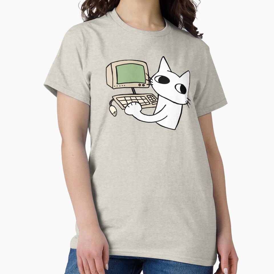 computer cat by matchcats