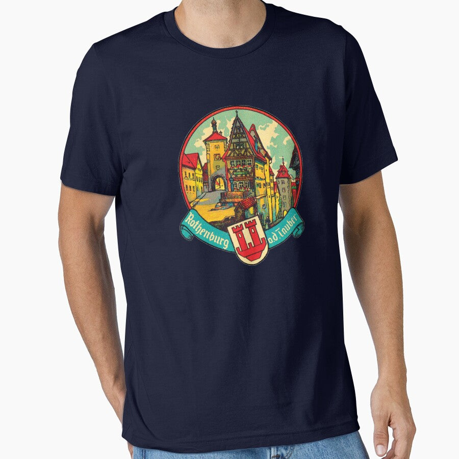 Vintage Rothenburg ob der Tauber Germany by Drewaw