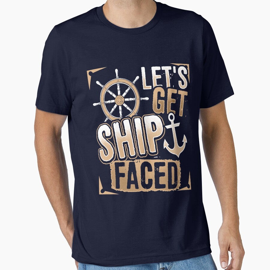 Funny Cruise Shirt Let's Get Ship Faced by kdspecialties