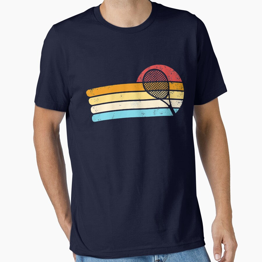 Retro Tennis Racquet Tennis Player Gift Vintage Tennis Gear by DynamicDesign