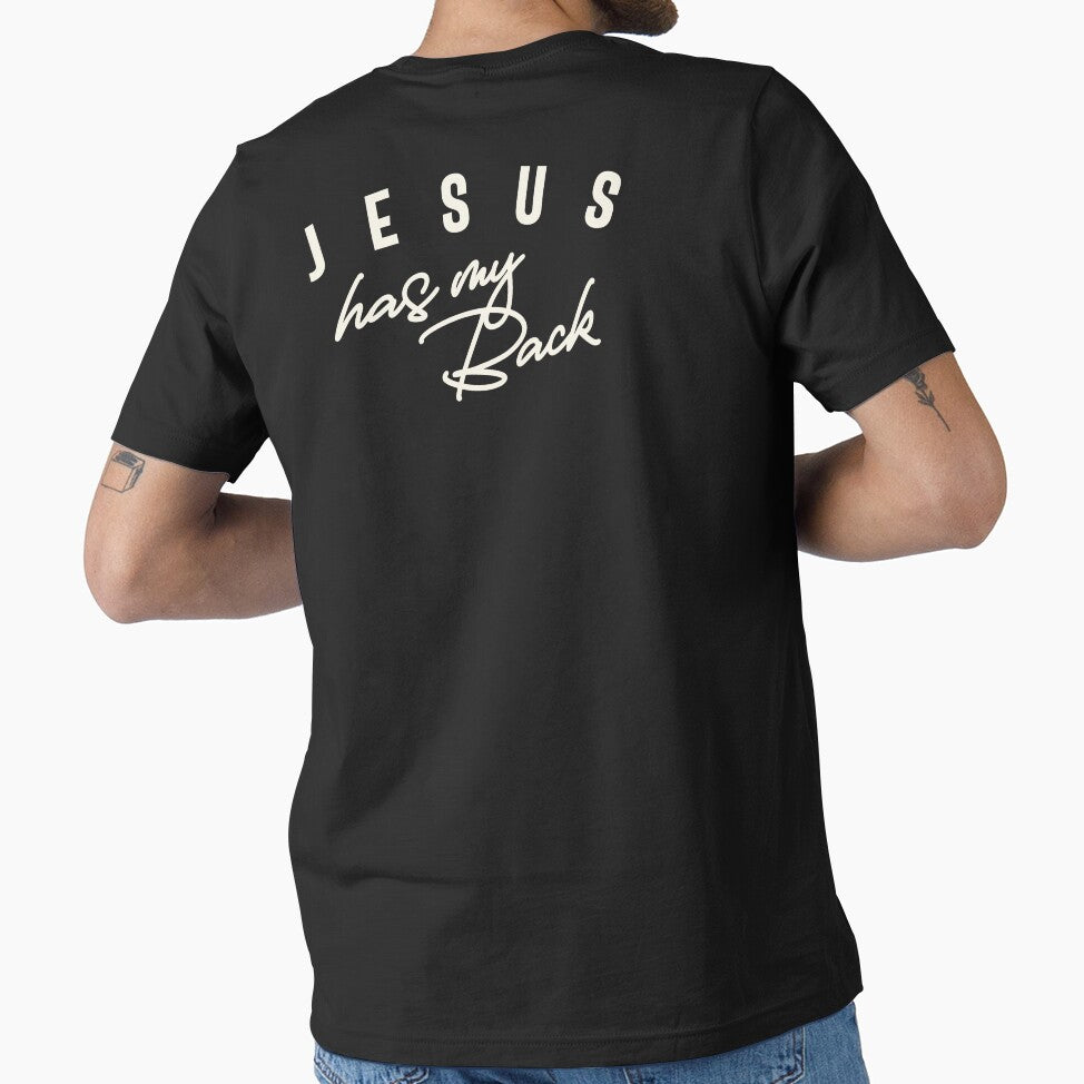 Jesus Has My Back Inspirational Christian Quote by cidolopez