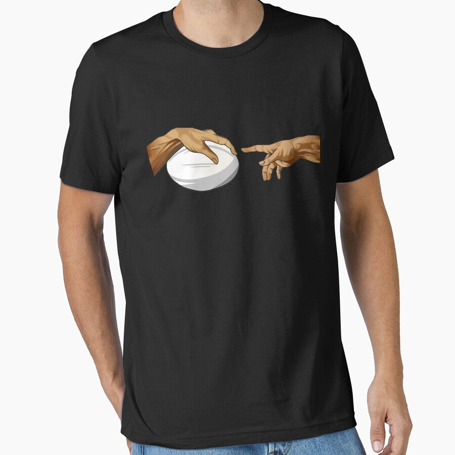 Rugby Michelangelo Ball Hand Rugby Player Funny by cloth-ly