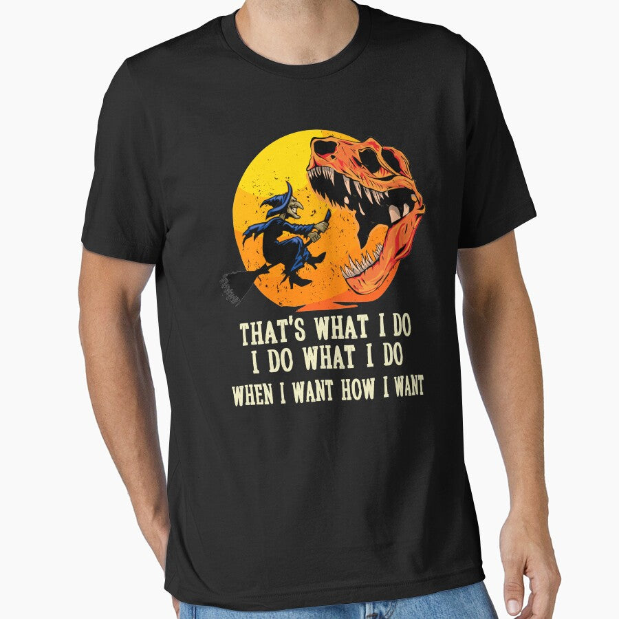 That's What I Do, I Do What I Do, When I Want How I Want Skeleton T rex Scary Halloween Costume by mohmmed22