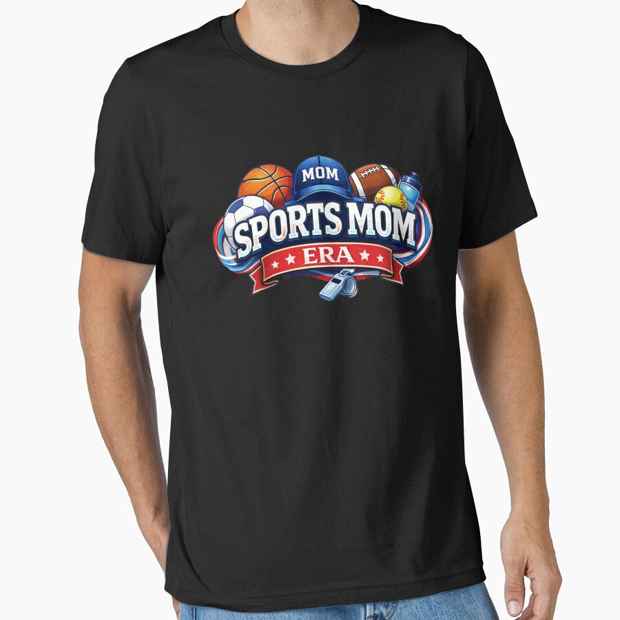 Sports Mom Shirt Proud Team Mom Game Day Soccer Baseball Basketball Mom Tee by TKOprintdesigns