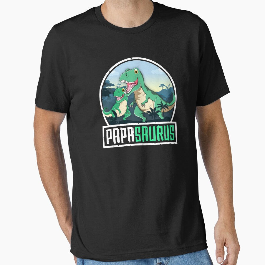 Papasaurus T-Rex Dinosaur Saurus Papa Dad Matching Family by 14thFloor