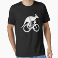Kangaroo Riding Bicycle Funny Sport Motivation Training Gift by peter2art