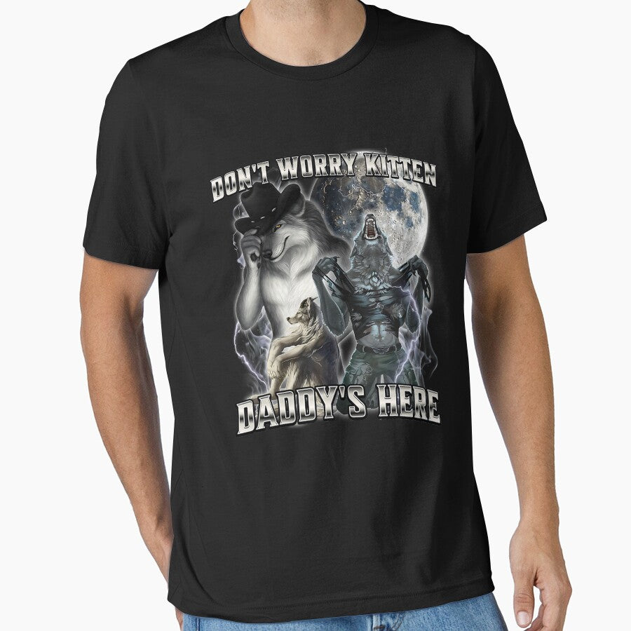 Don't Worry Kitten Daddy's Here Alpha Wolf Male Meme by KathieFaugh